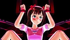 haruka faces game challenge in 3d cartoon