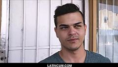 Straight Spanish Latino jock fucked bareback by gay guy for cash