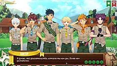 Russian voice acting in Game Friends Camp episode 24