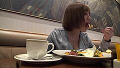 kirari, 21, famiresu clerk, gives steamy pov blowjob with perky nipples, wanna see?