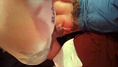 Deep throat and ass licking sex act in a porn video
