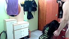 Cheating wife gets a rough blowjob and fuck