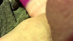 Boldly stretching my ass with machine for bigger fucking