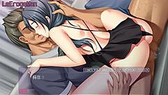 In hentai anime, couple engages in intimate acts with Nodoka.