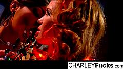 Charley and her sexy girlfriend engage in passionate fucking, exploring each other's bodies