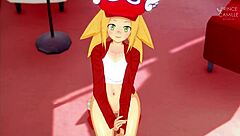 Roll needs servicing and lubrication in Megaman hentai!