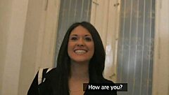 POV high definition video of a student giving blow job during a casting session