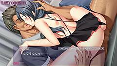 In hentai anime, couple engages in intimate acts with Nodoka.