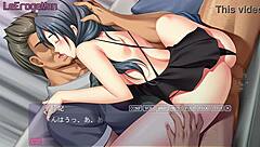 In hentai anime, couple engages in intimate acts with Nodoka.