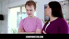 Phone addicted stepsister gets freeused by pervert stepbro in taboo fantasy blowjob and fucking!