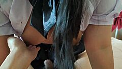 She sucks cock expertly, totally addictive in cosplay couple scene