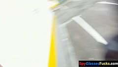 exhibitionist pov babe gets her tits out