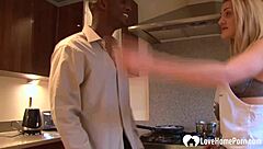 sensational blonde teen takes on big black cock