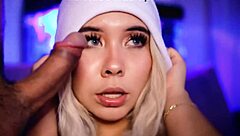 I Think the Cute Blonde Looks So Adorble Sucking That Big Cok