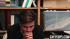 Young Woman Bounces On Officer's Huge Black Cock At The Station