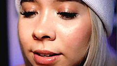 Blonde With Beautiful Face Demonstrates Sucking Cock Emotionally