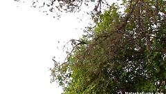 natasha nice and alison tyler have lesbian fun behind the scenes, with oral and ass play