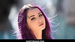 squirting & flirting with handjob and lick