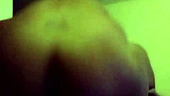 A couple engages in wet pussy riding with black cock.