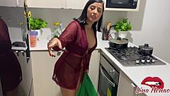 Seducing delivery boys and filling my pussy with cum