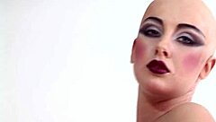 Luca Bella showcases a stylish latex corset in bizarre fashion.