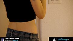 Girlsway Horny Teen Hazel Moore Caught Older Stepsisters Bestie Masturbating