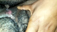 I feel intense pleasure rubbing my hard clit on her creamy hole