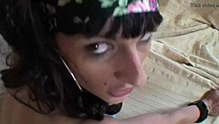 A skinny Spanish girl gets dirty and wild in this amateur porn video
