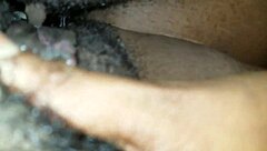 I feel intense pleasure rubbing my hard clit on her creamy hole