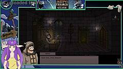 Brunette witch in silver trainer game part 19