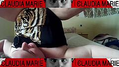 Slutty curvy girl gets her panties stuffed up her ass