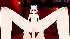 Neferpitou and Shizuku's passionate encounter in Hunter x Hunter