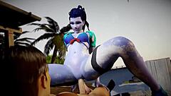 Widowmaker sex on the beach overwatch porn parody