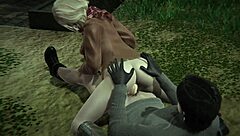 3D animated Ashley from Resident Evil 4: Renoir of the damned