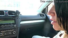 Amateur Cuckold Wife Meets Horny Fan In Car