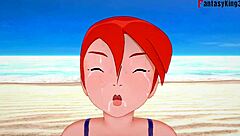 yae miko bikini sex on the beach pov