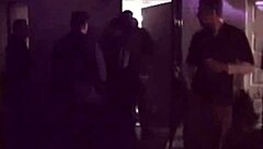 Two blonde sluts engage in foursome assfucking and anal sex at university party