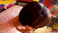 Japanese Idol Lookalike with F-Cup Boobs Rides Hard