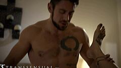 Tranny Stepmother Blows And Jerks Big Cock