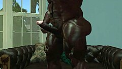 All muscled old negro bull flashes huge dick on facetime, white girls come running