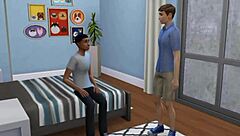 kenji fucks darius and ben in sims4 gay scene!