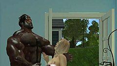 All muscled old negro bull flashes huge dick on facetime, white girls come running