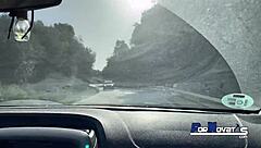 Picking up cute 21-year-old mulata for crazy car fuck with huge black cock