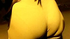 Bruna's legs in spandex highlighting her panties