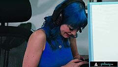 busty babe licks roommate jewelz blu's wet pussy