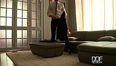 Pounding Slutty Neighbors in Hardcore Threesome with Cumshot