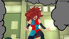 i watch android 21 transform in dragon ball zex, sheer fantasy