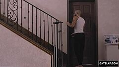 Massive Black Cock Pounds Muscular Gay Bodybuilder Bareback!