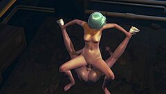3D cartoon Eula gets her big tits fucked hard