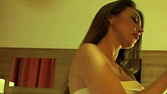 Real amateur homemade slow handjob from an amazingly beautiful european pick up in a hotel room for precum milking?